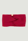 Headband femei din lână merinos și cașmir - Berry Red
