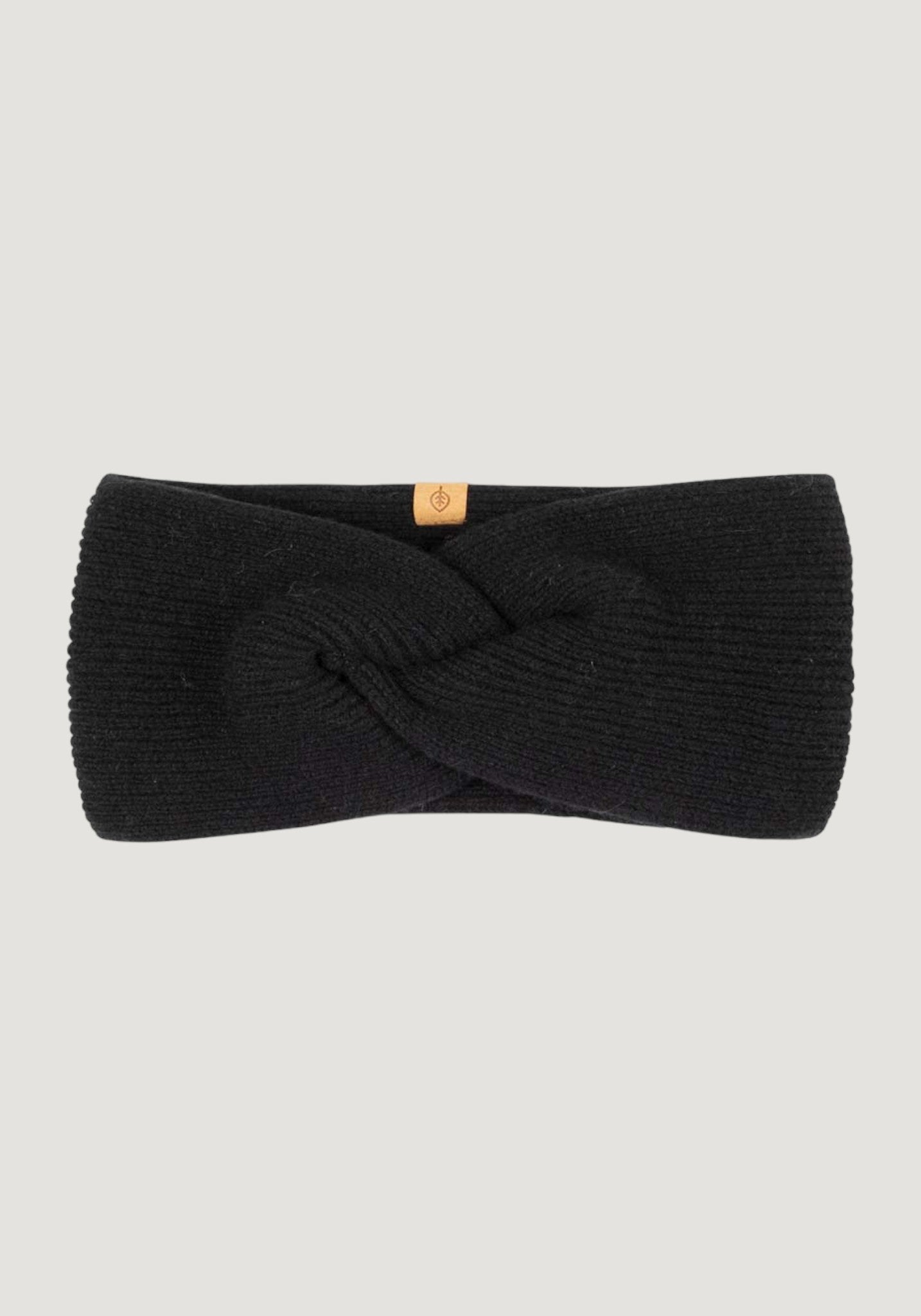 Headband femei din lână merinos și cașmir - Black Pure Pure HipHip.ro