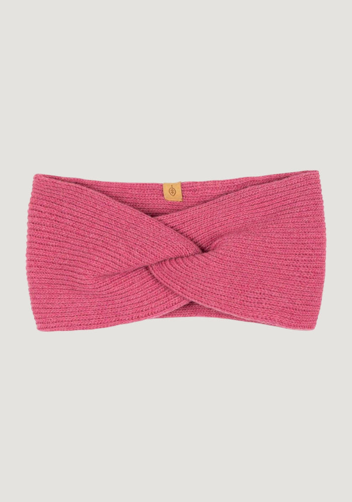 Headband femei din lână și cașmir reciclate - Dusty Pink Pure Pure HipHip.ro