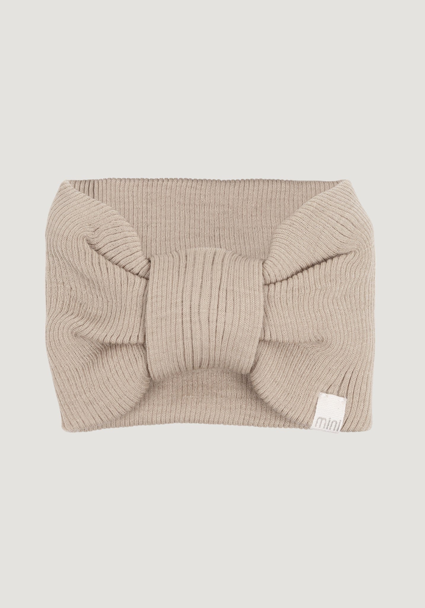 Headband seamless dublat din lână merinos - Alba Beige