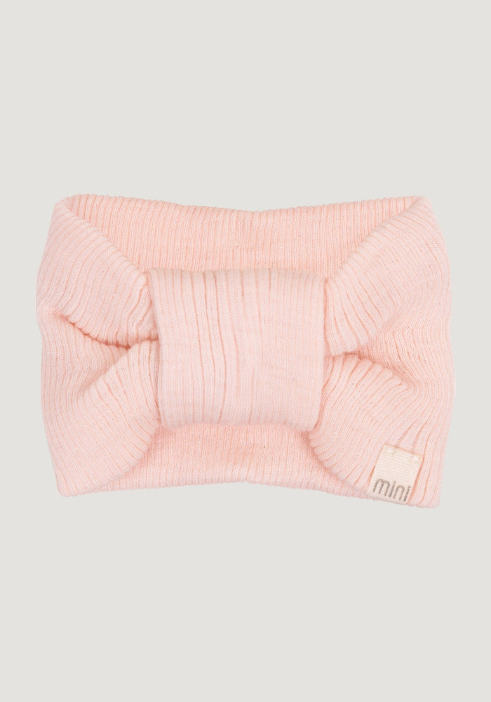 Headband seamless dublat din lână merinos - Alba Pale Blush Minimalisma HipHip.ro