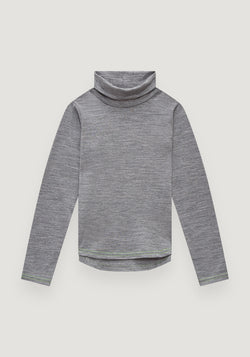 Helancă din lână merinos super fină - Polo Grey Default Title