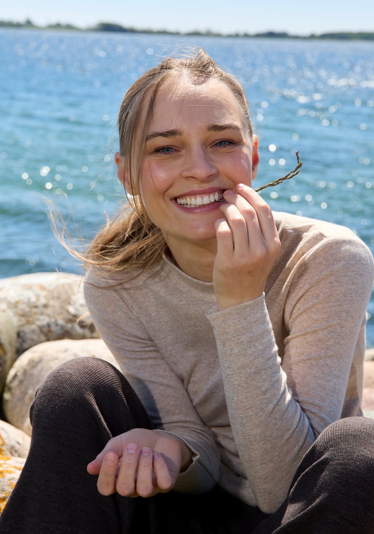 Helancă femei din lână merinos - Natur Melange