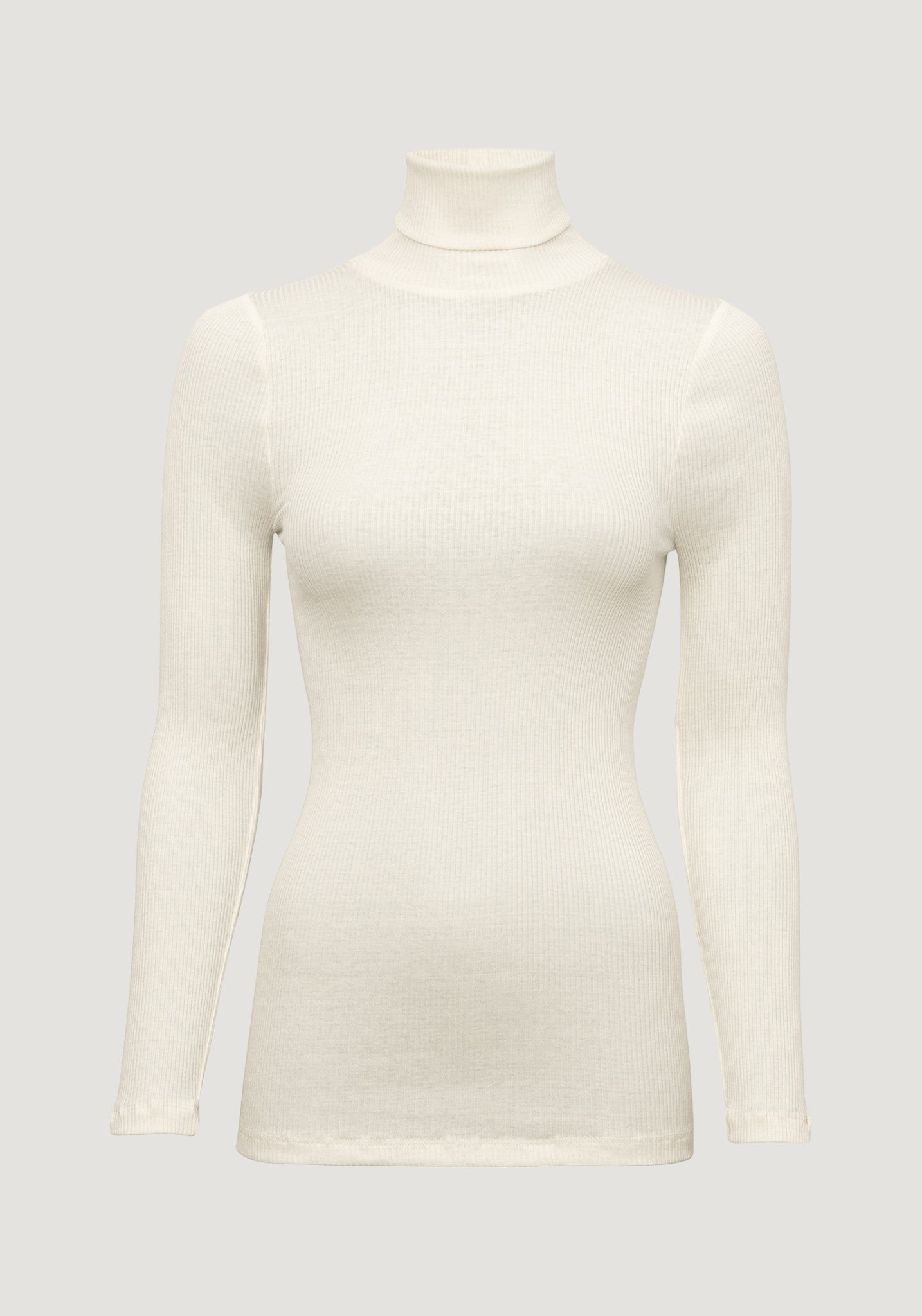 Helancă femei seamless din mătase - Gunn Cream Minimalisma HipHip.ro
