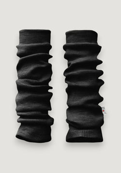 Jambiere din lână merinos - Foggy Black