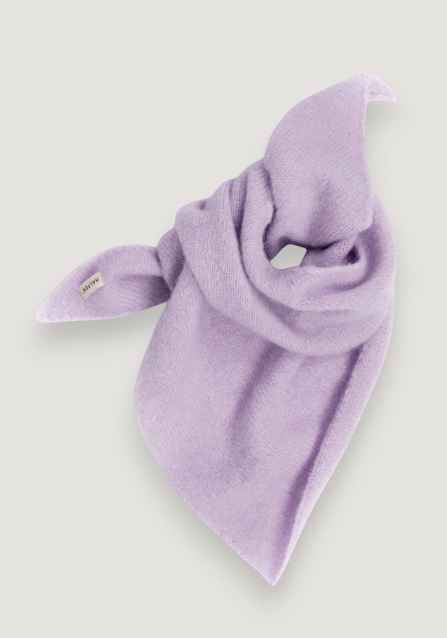 Eșarfă din alpaca, lână merinos și mătase - Lilac