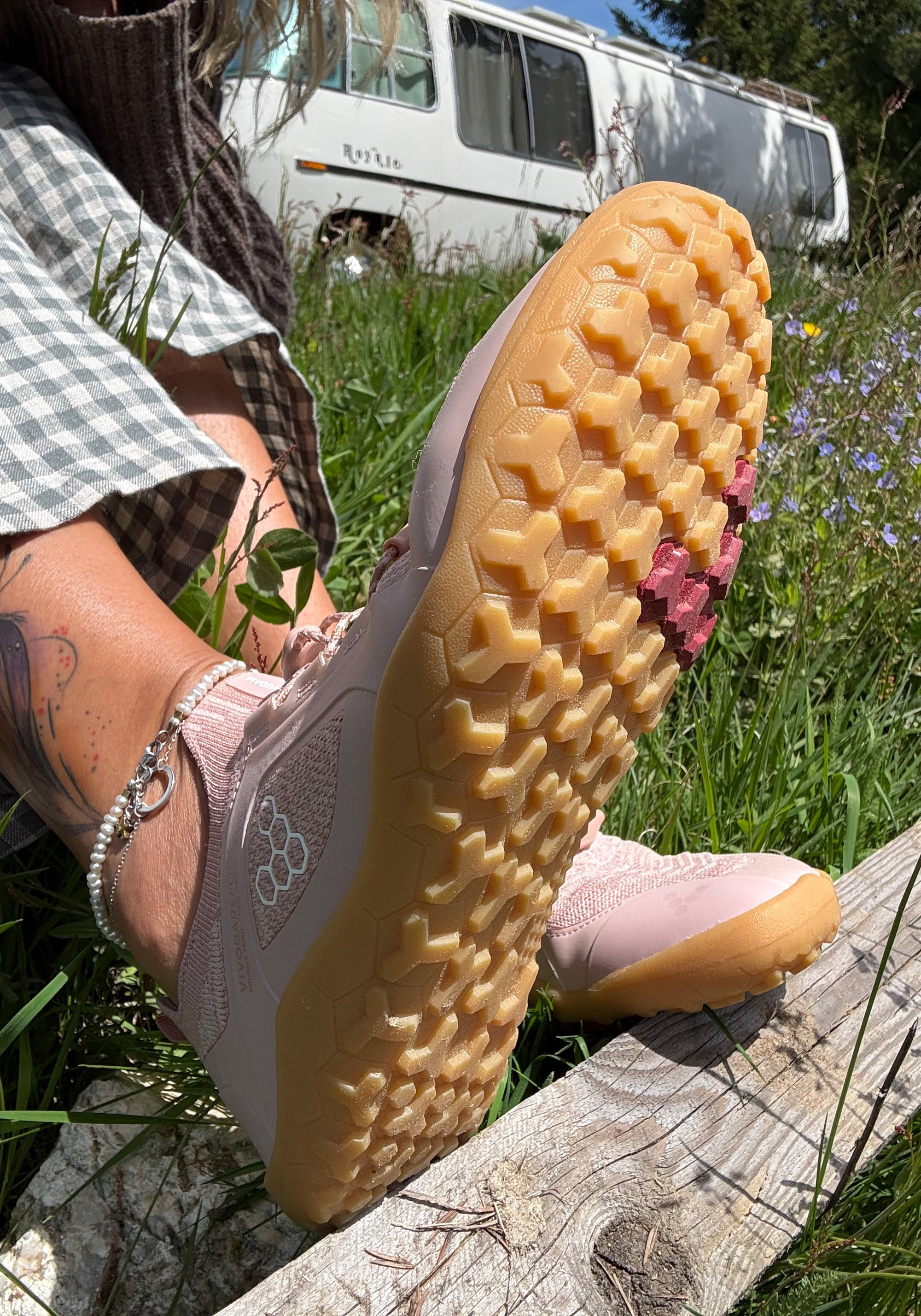 Pantofi drumeție Barefoot - Primus Trail Knit FG Women Clay