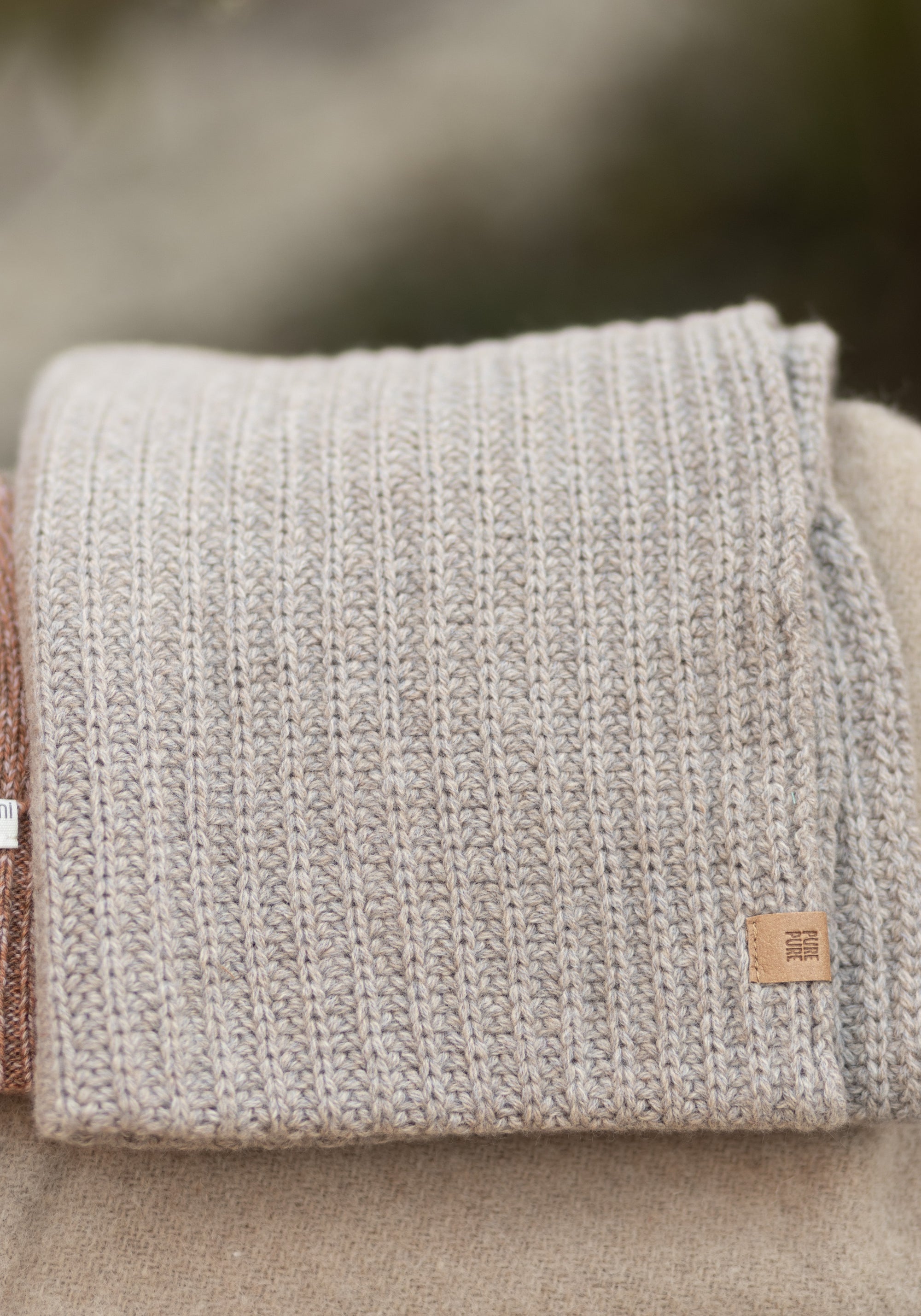 Fular circular femei din lână merinos și cașmir - Cashmere