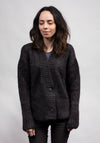 Cardigan femei din mohair și lână merinos - Izel Black