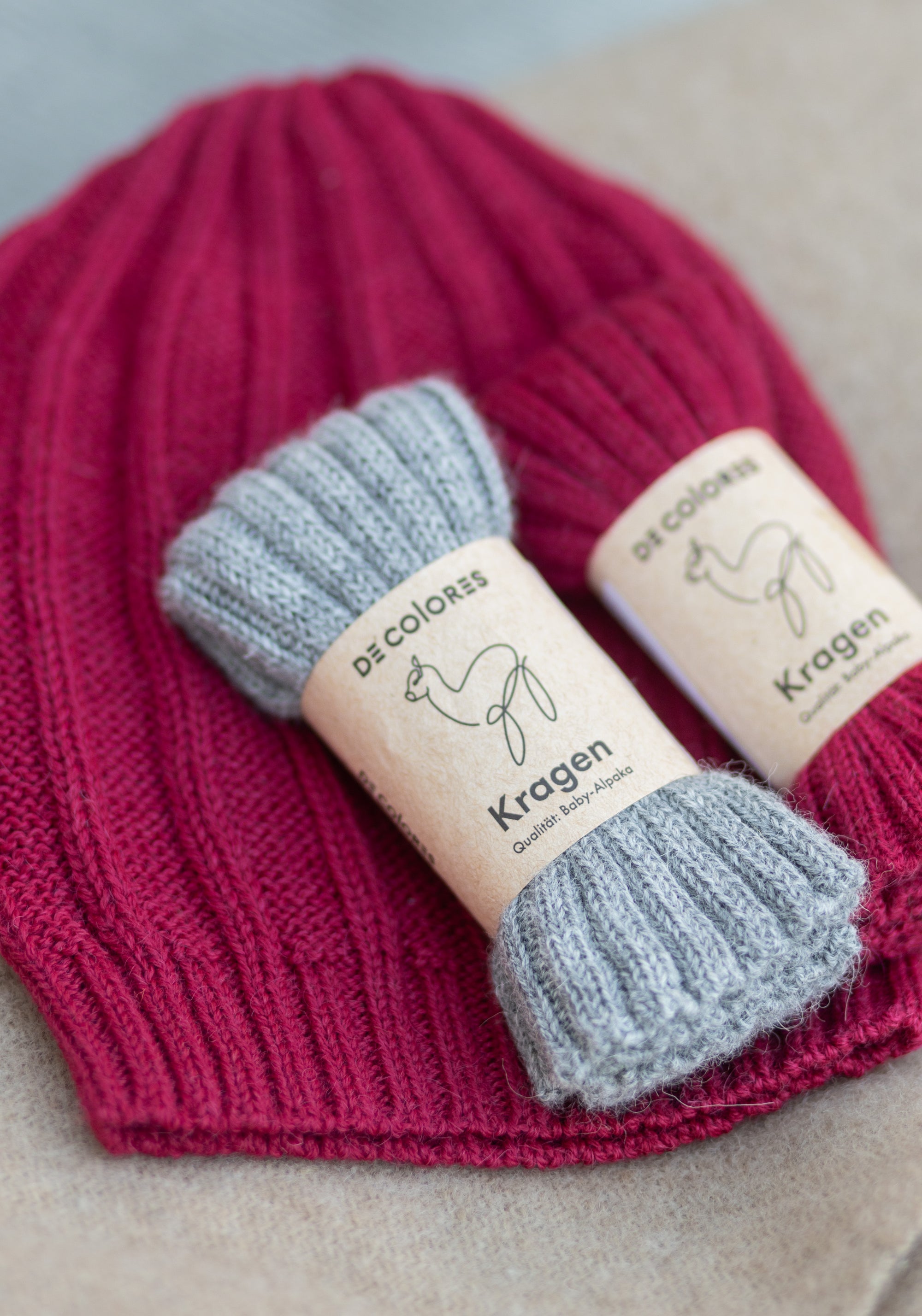 Fular circular baby alpaca - Grey