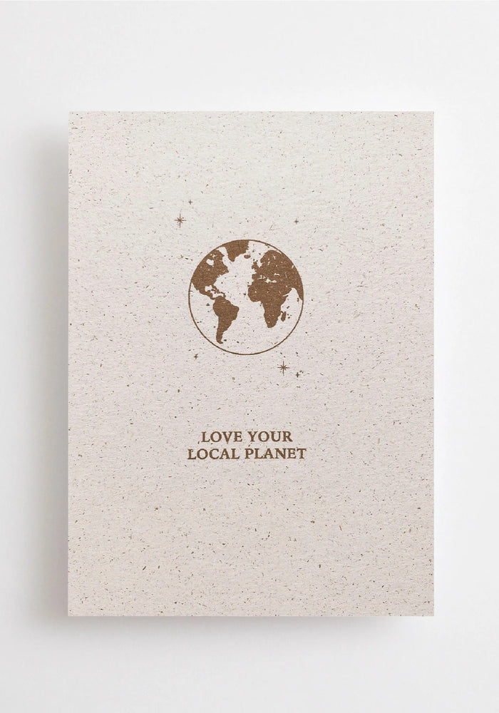 Împachetare cadou + felicitare LOVE YOUR PLANET