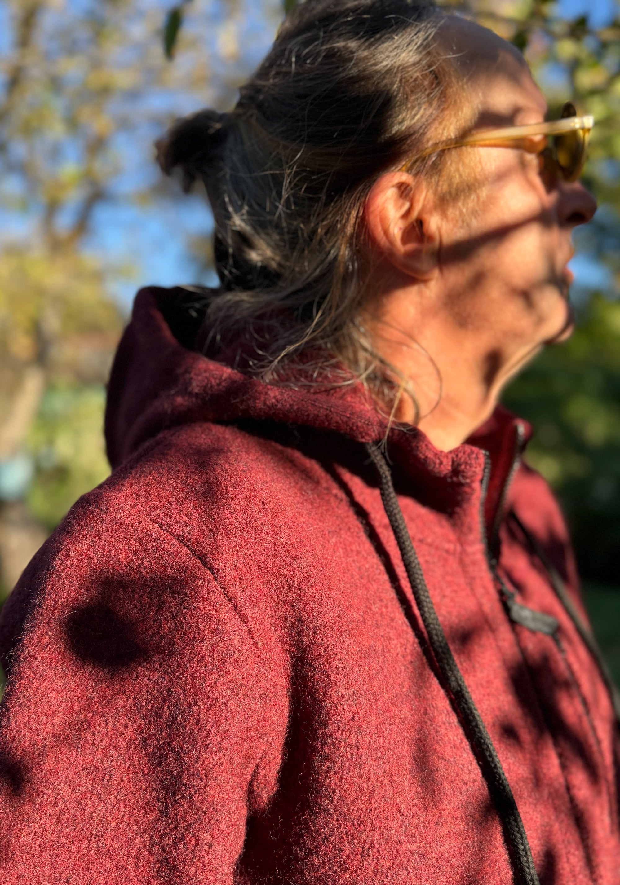 Jachetă bărbați W300 din lână fiartă - Halva Rosso