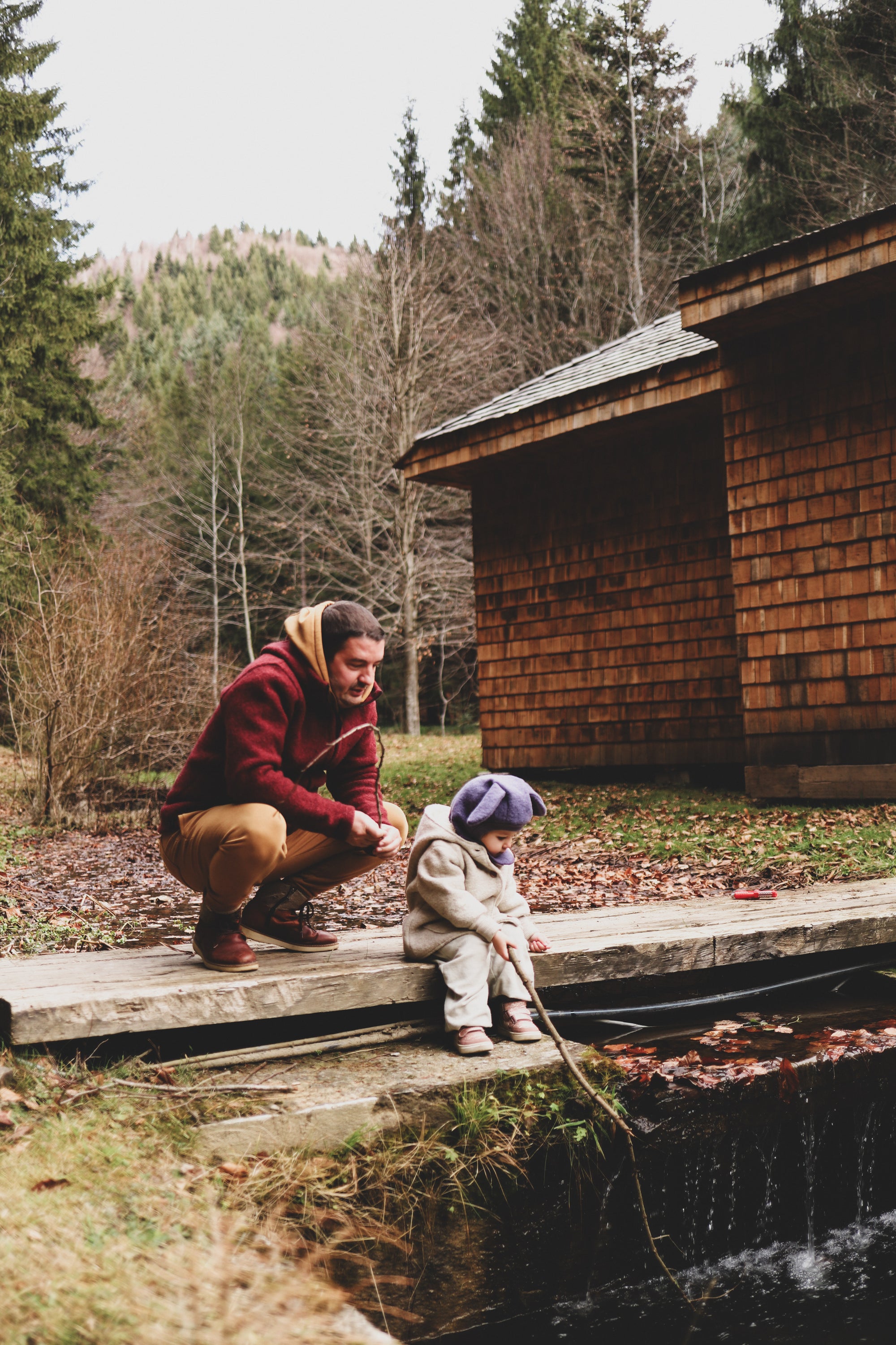 Jachetă bărbați W300 din lână fiartă - Halva Rosso