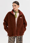 Jachetă bomber oversize fleece din lână merinos - Teddy Clay