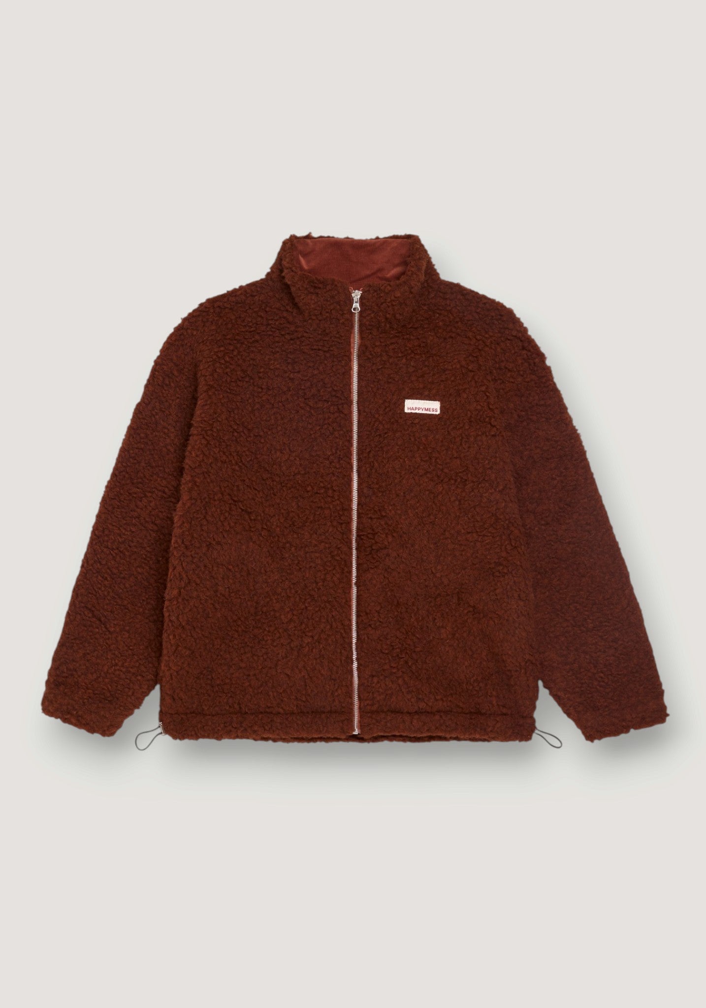 Jachetă bomber oversize fleece din lână merinos - Teddy Clay