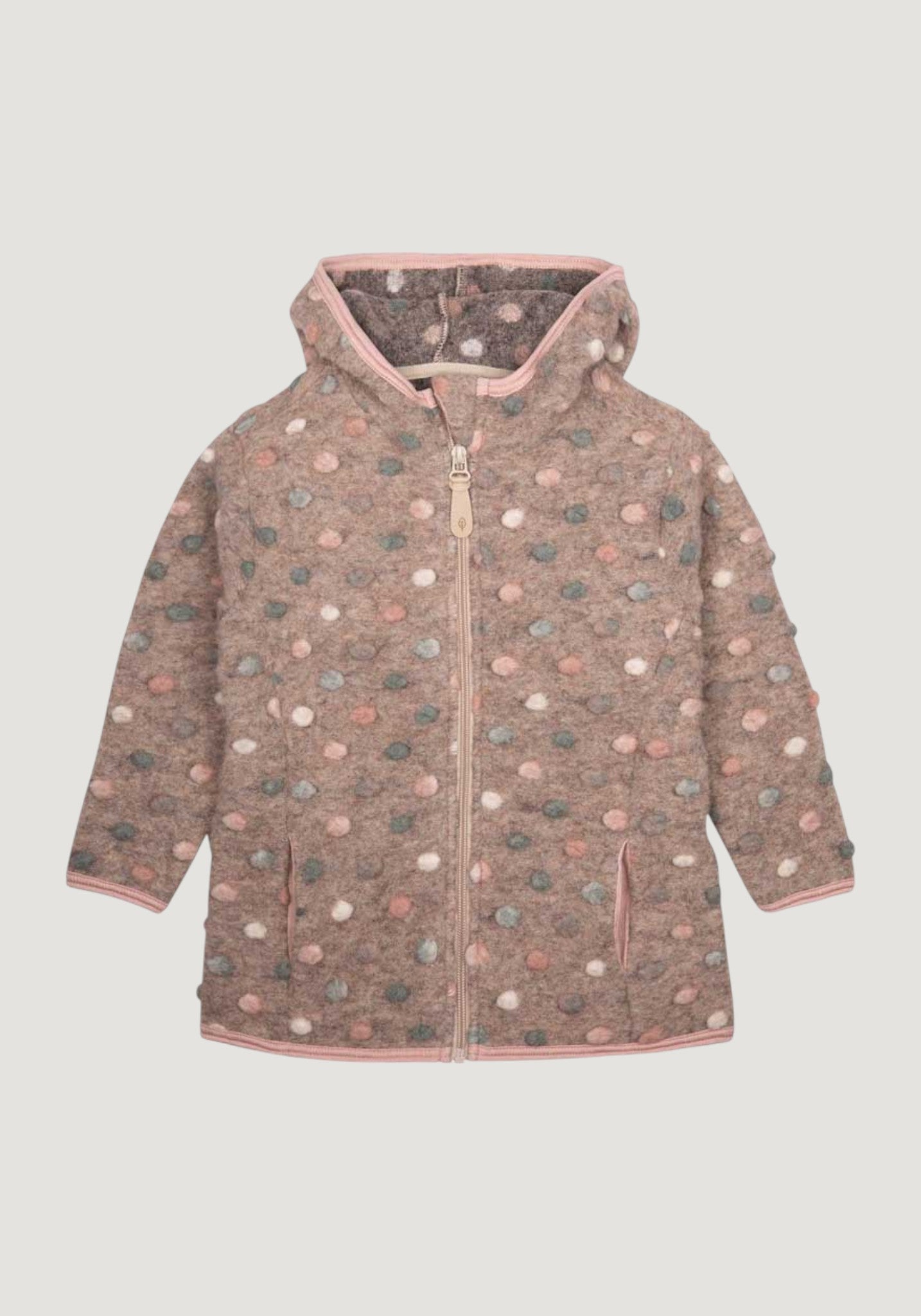 Jachetă din lână fiartă - Cashmere Dots