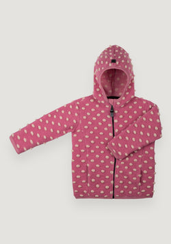 Jachetă din lână fiartă - Dusty Pink 98/104