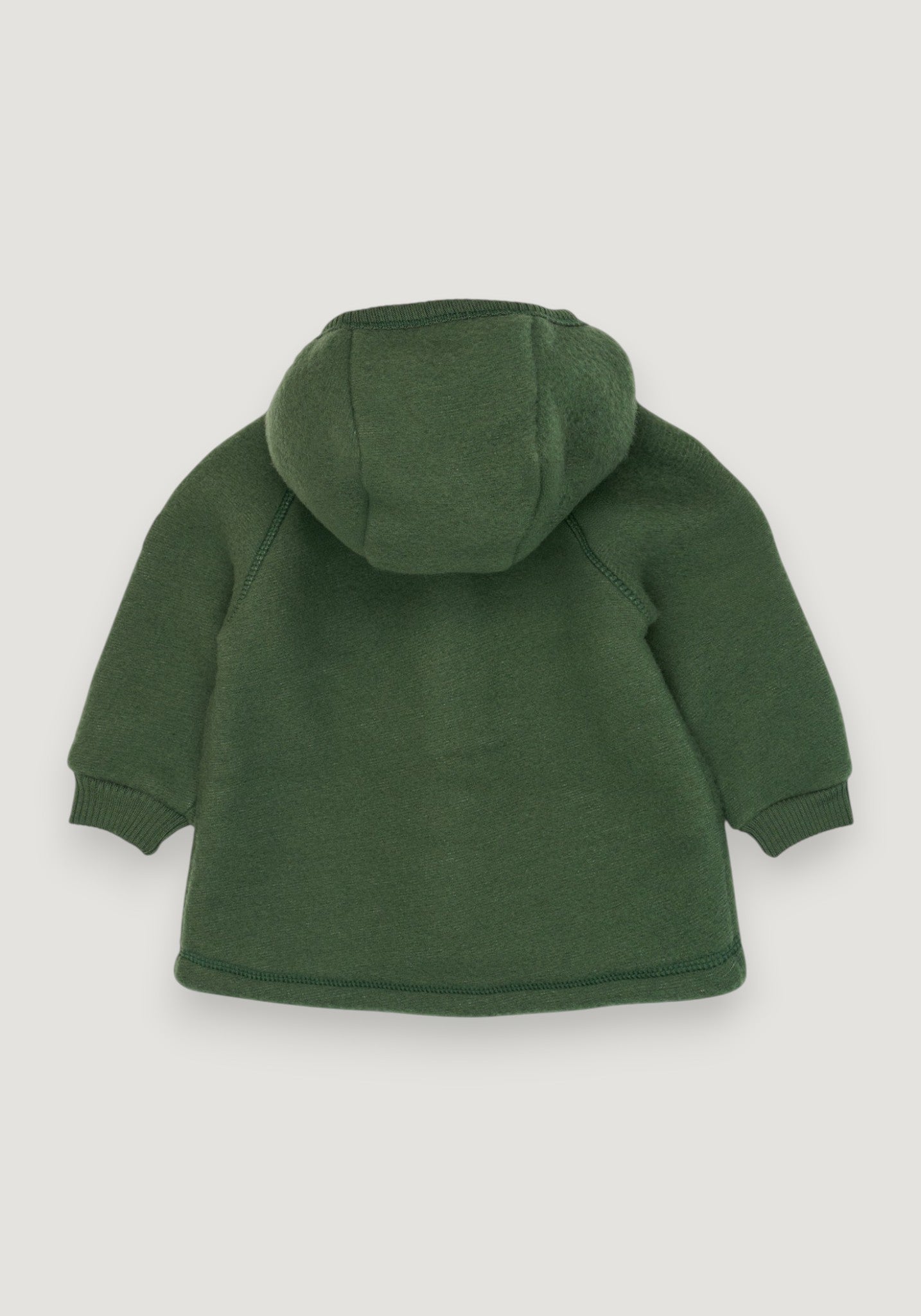 Jachetă fleece din lână merinos - Kombu Green