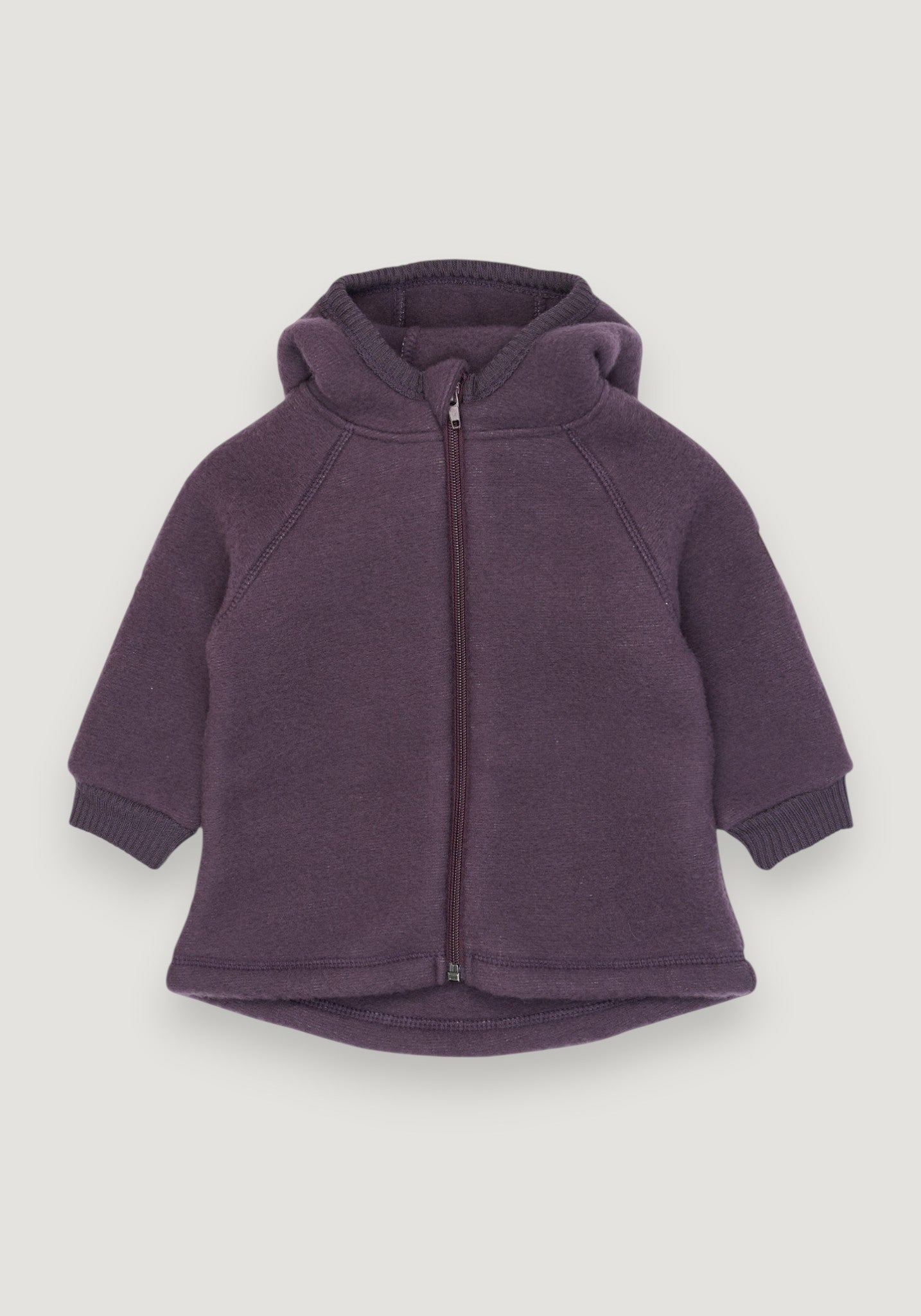 Jachetă fleece din lână merinos - Plum Perfect