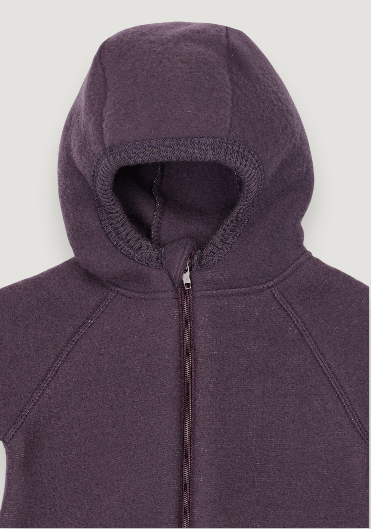 Jachetă fleece din lână merinos - Plum Perfect