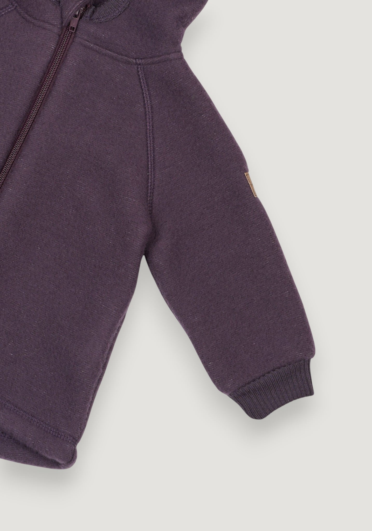 Jachetă fleece din lână merinos - Plum Perfect