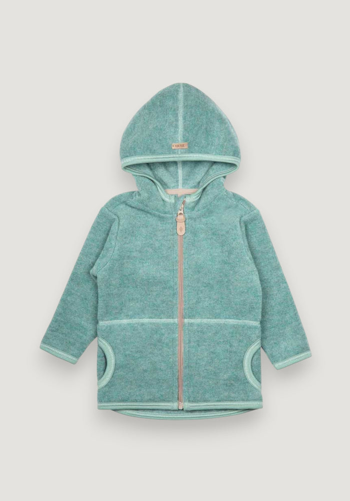 Jachetă fleece din lână merinos și bumbac - Jade 98/104