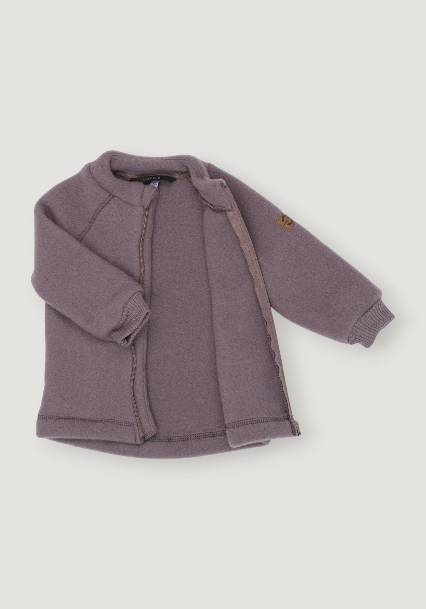 Jachetă fleece din lână merinos - Sparrow