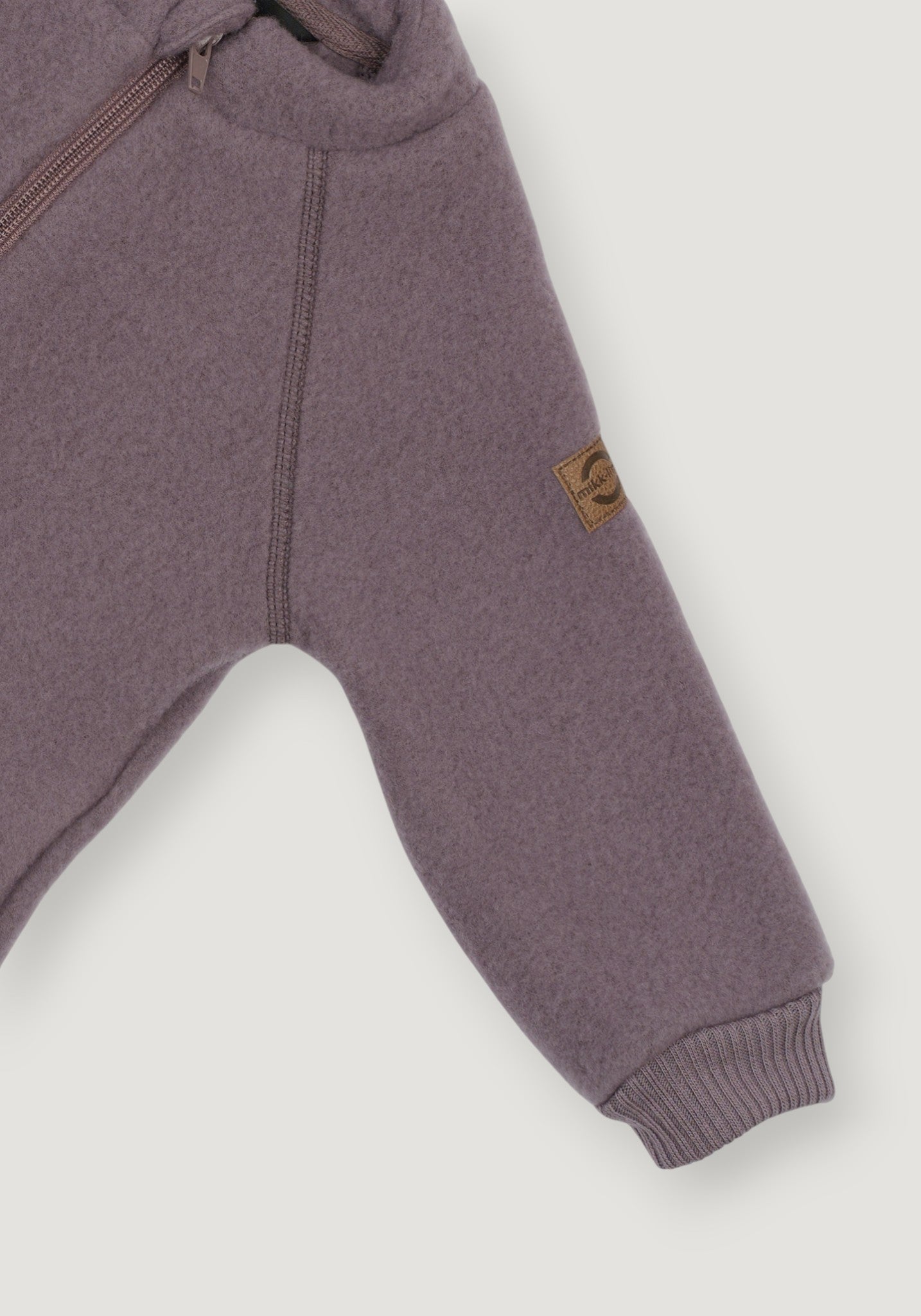 Jachetă fleece din lână merinos - Sparrow