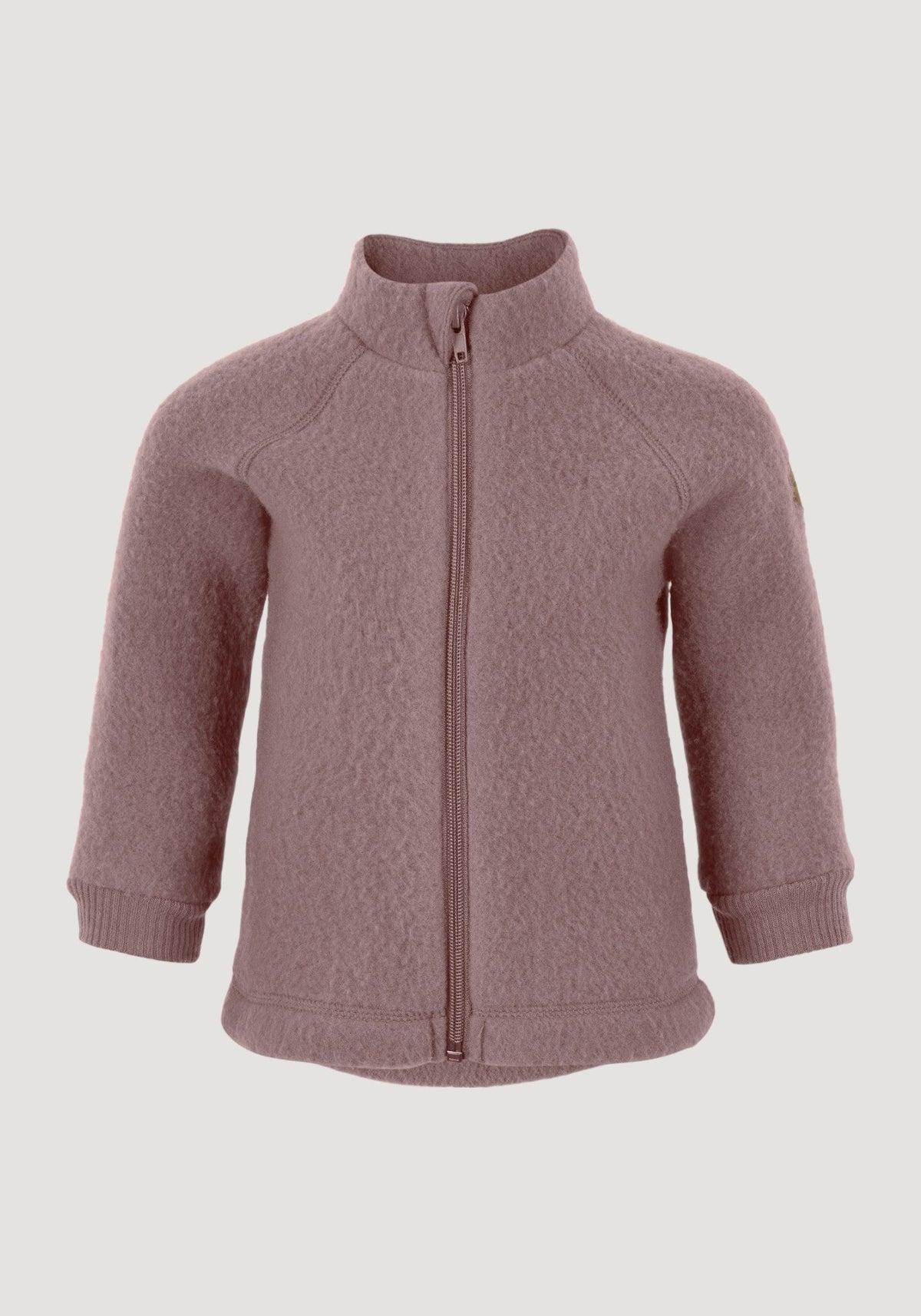 Jachetă fleece din lână merinos - Twilight Mauve | HipHip