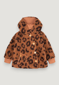 Jachetă fleece din lână - Mocca Brown 74/80