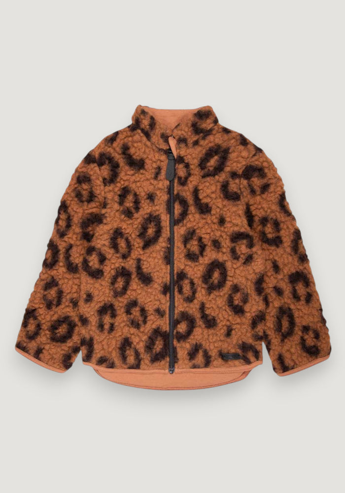 Jachetă fleece din lână - Mocca Brown 98/104