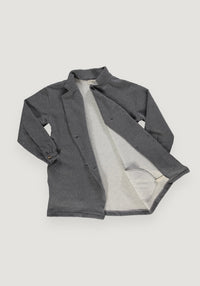 Jachetă molton femei din bumbac - Marguerite Anthracite XS