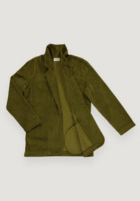 Jachetă reiat femei din bumbac - Blazer Fir Green XS