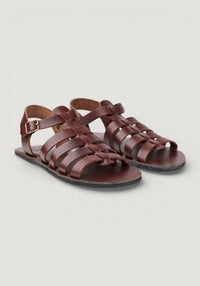 Sandale Barefoot din piele - Athena Chocolate 36