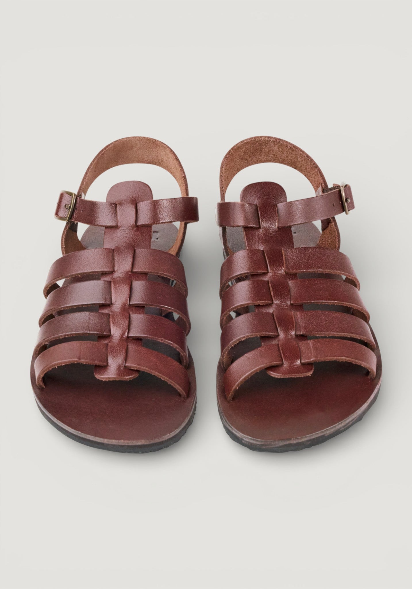 Sandale Barefoot din piele - Athena Chocolate 36