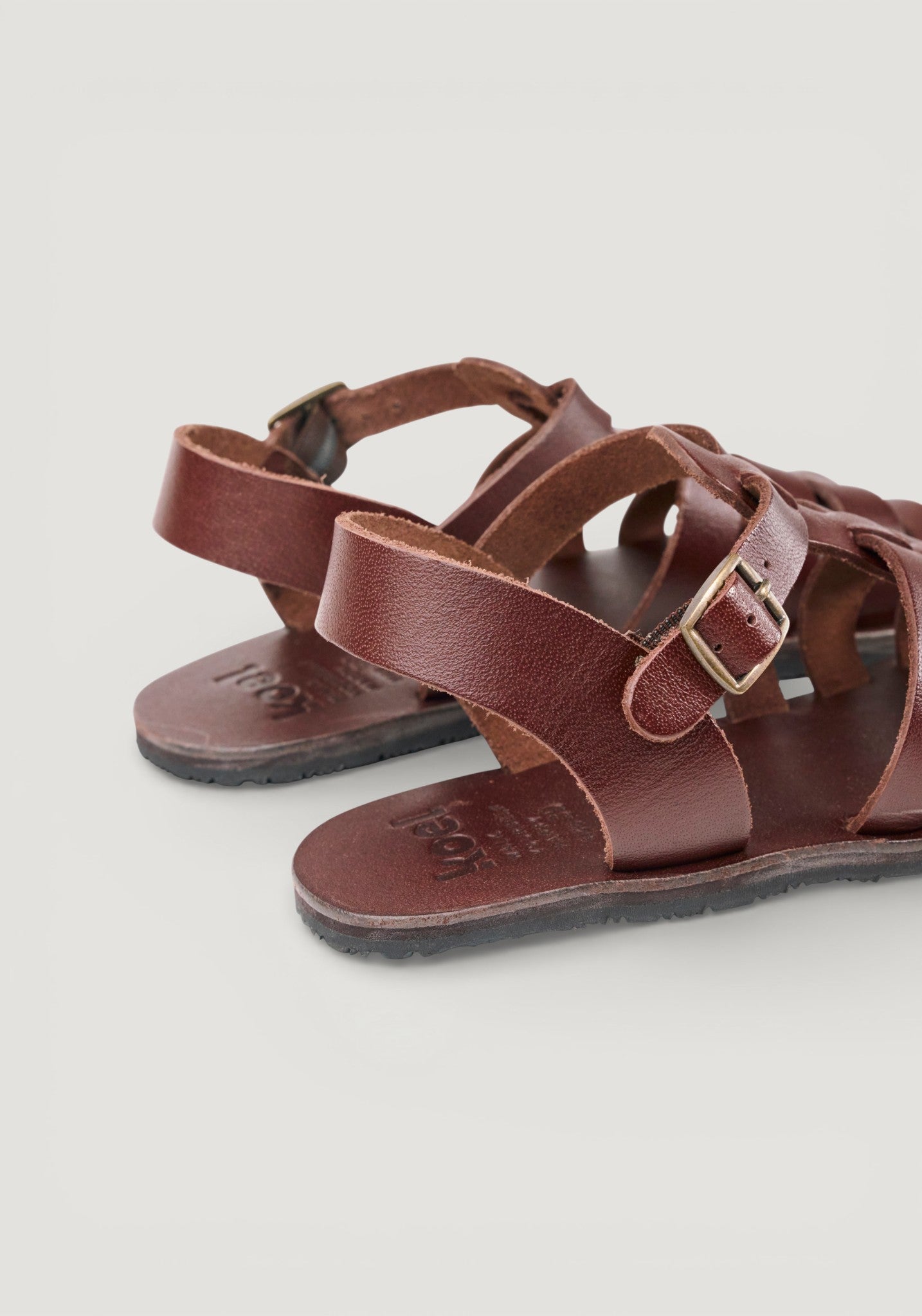 Sandale Barefoot din piele - Athena Chocolate 36