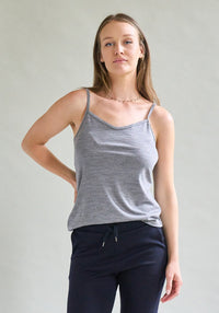 Maiou femei Chemise din lână merinos super fină - Ever Cami Grey Default Title