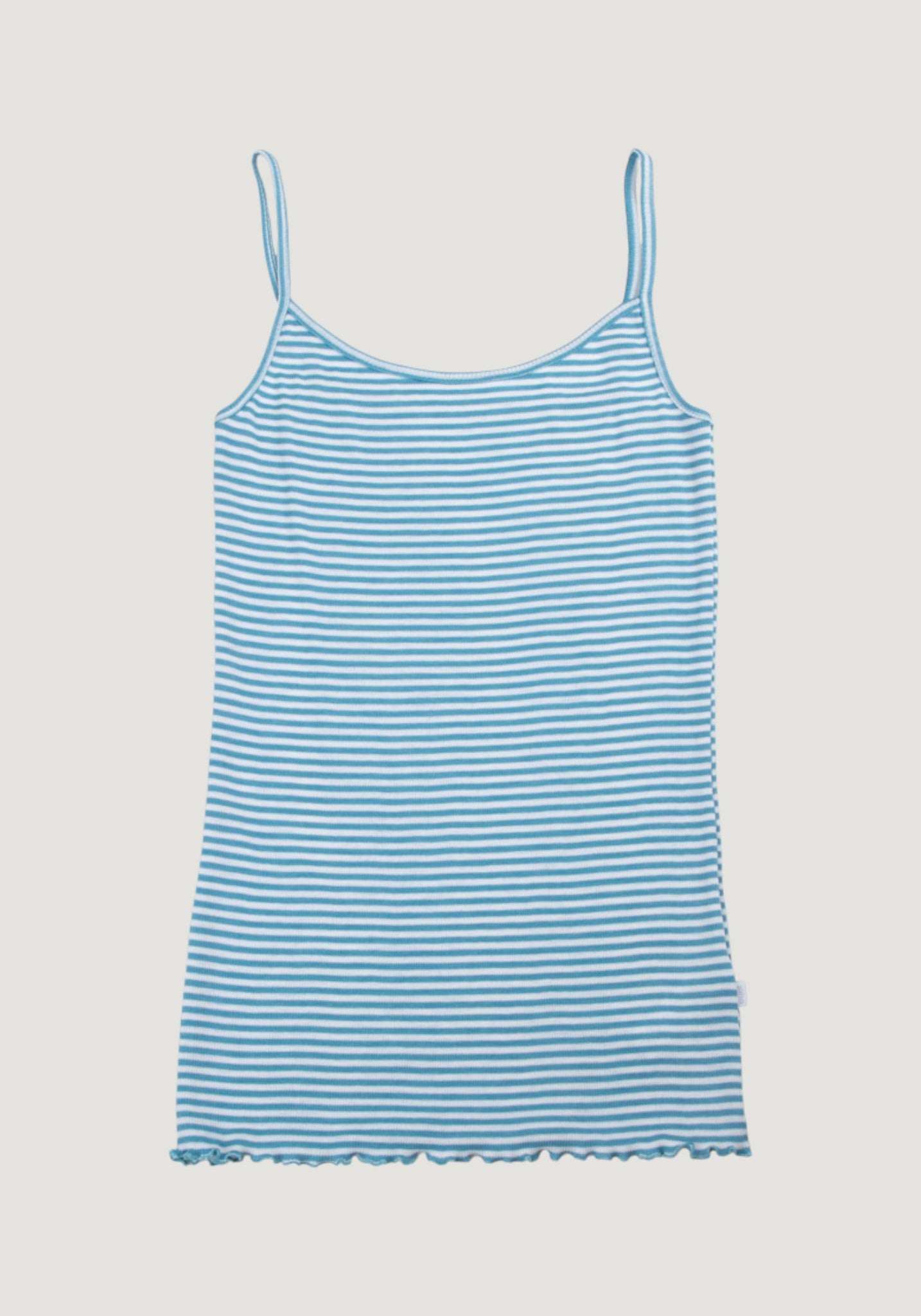 Maiou Chemise din lână merinos și mătase - Blue Stripe