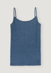 Maiou Chemise din lână merinos și mătase - Emily Blue Melange