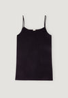 Maiou Chemise seamless din lână merinos și mătase - Black