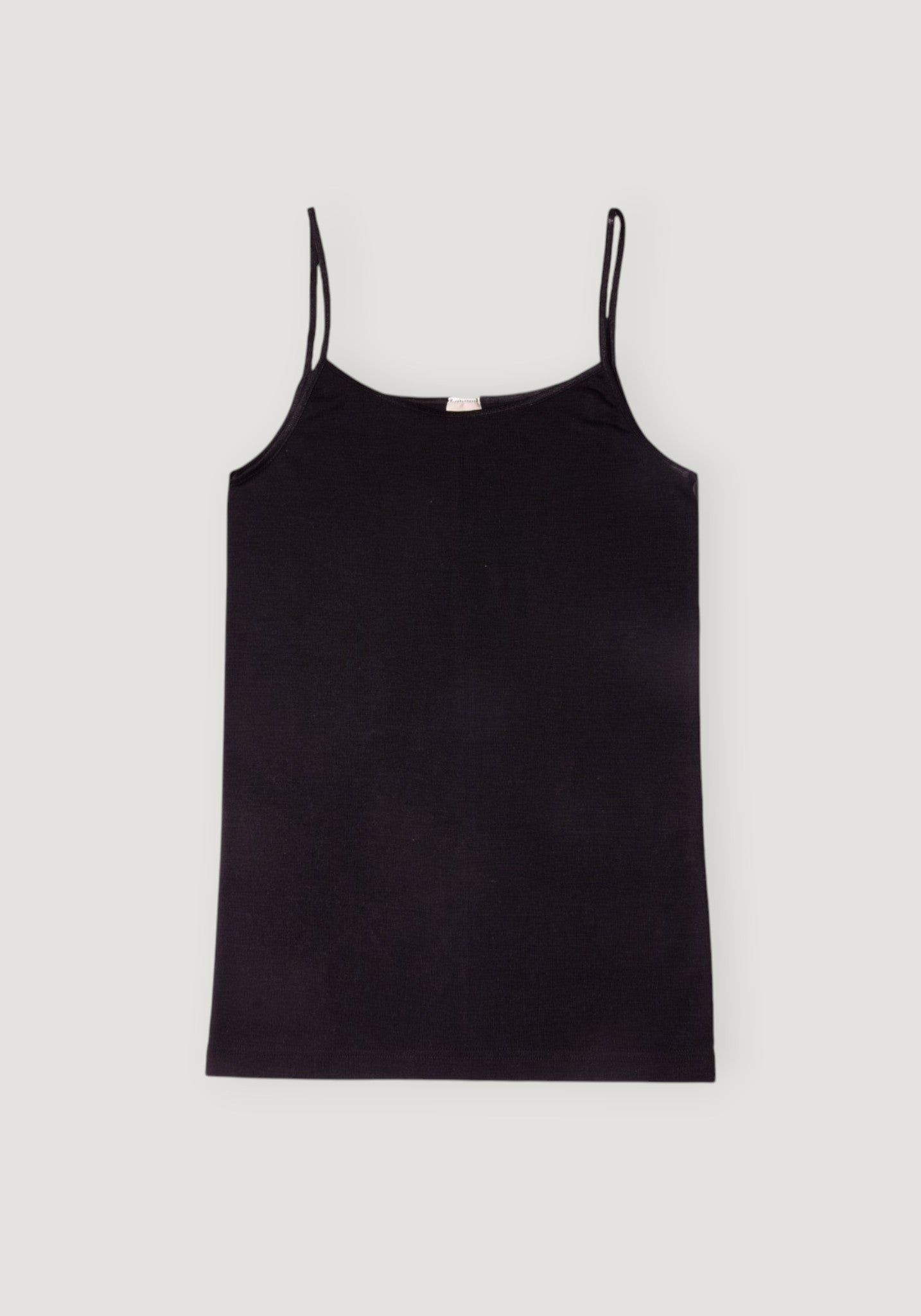 Maiou Chemise seamless din lână merinos și mătase - Black