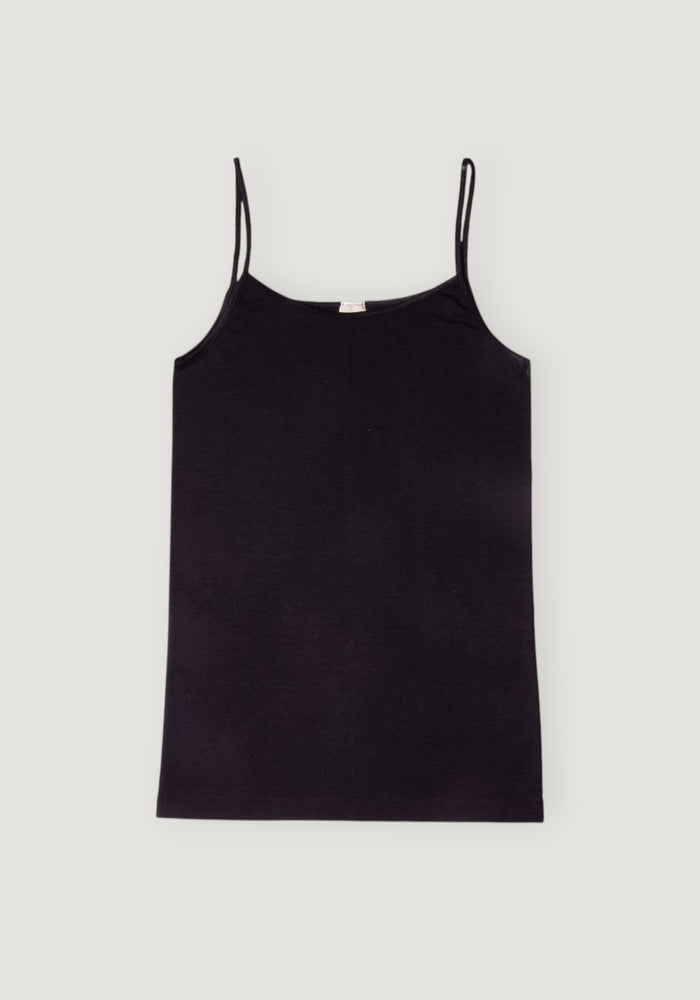 Maiou Chemise seamless din lână merinos și mătase - Black