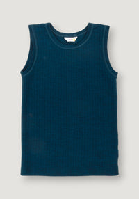 Maiou lână merinos - Basic Dark Turquoise 100