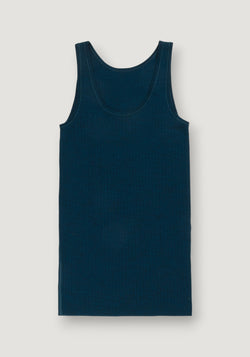 Maiou femei din lână merinos - Basic Dark Turquoise S