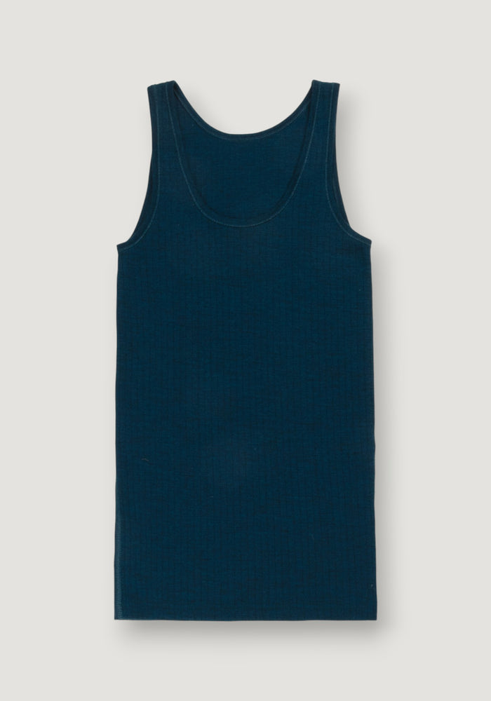 Maiou femei din lână merinos - Basic Dark Turquoise S