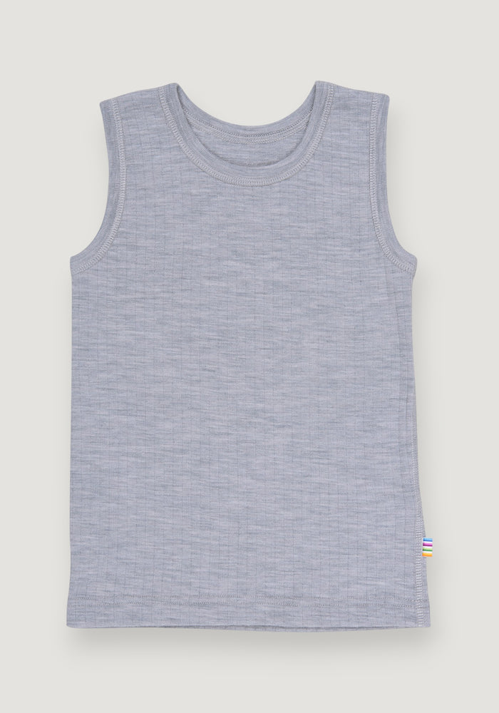 Maiou din lână merinos - Basic Grey