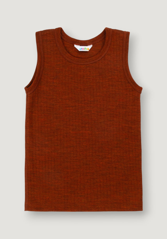 Maiou lână merinos - Basic Russet 100