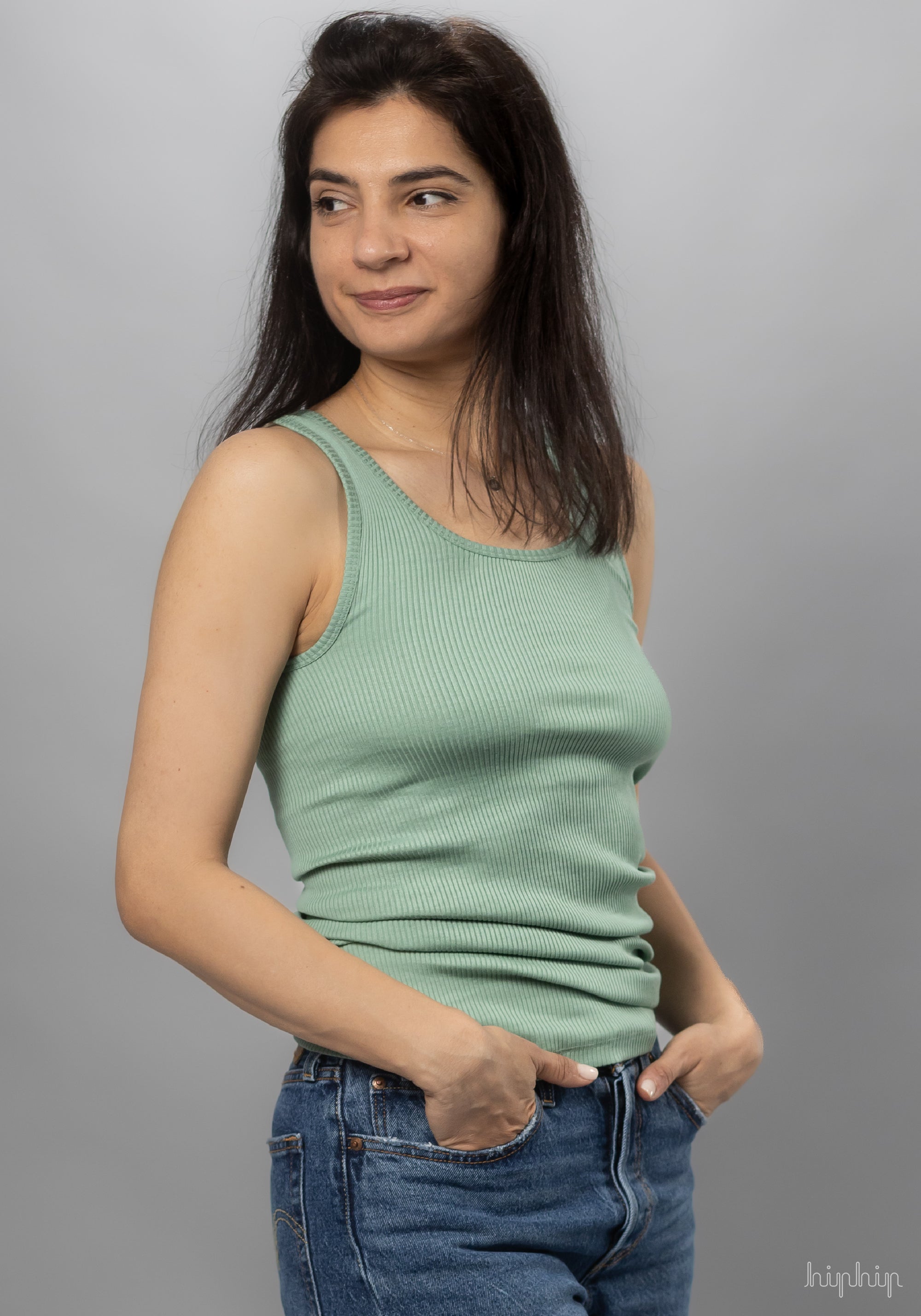 Maiou femei seamless din mătase - Gudrun Aurora