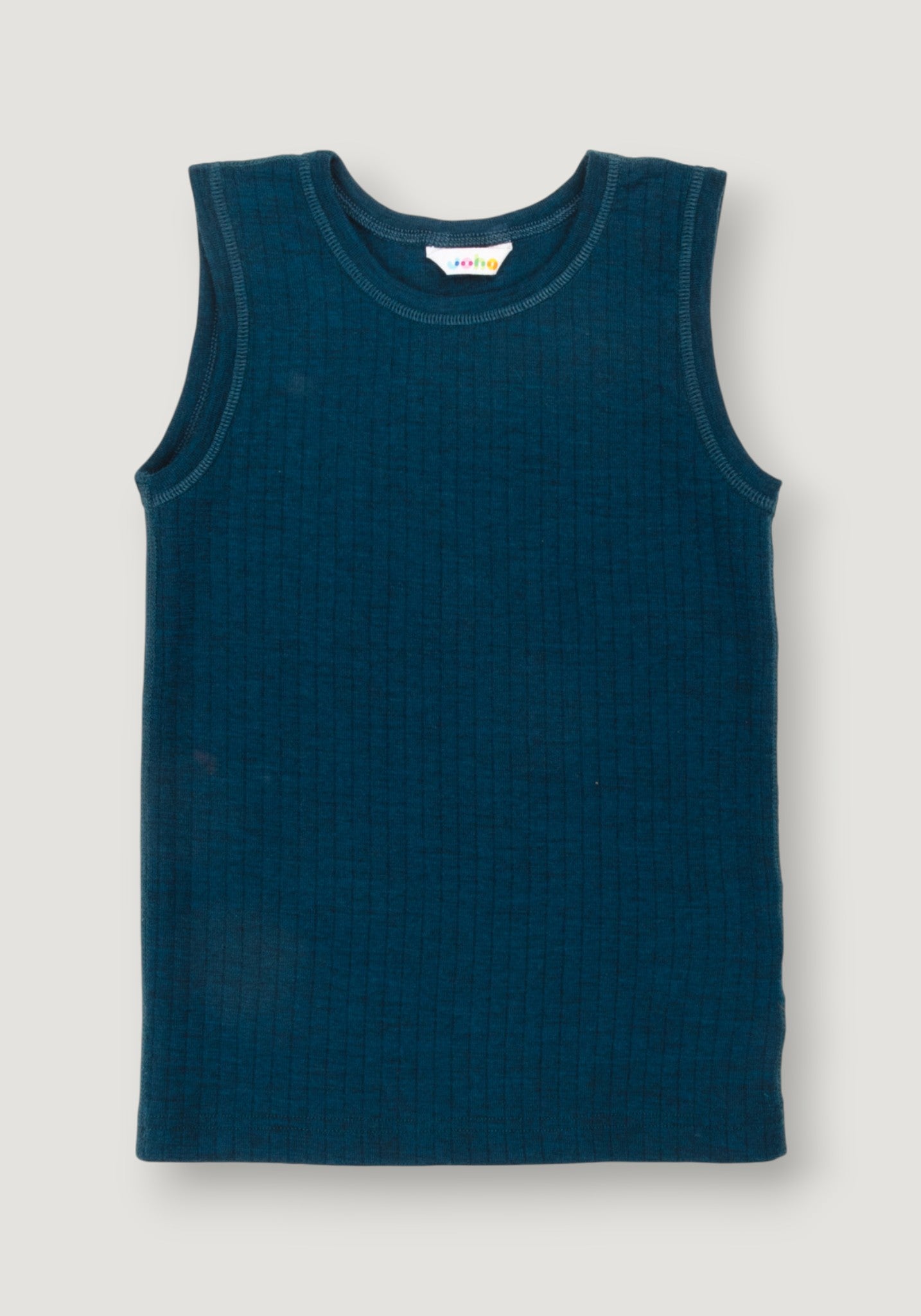 Maiou lână merinos - Basic Dark Turquoise 100