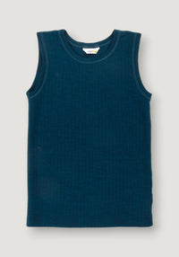 Maiou lână merinos - Basic Dark Turquoise 100